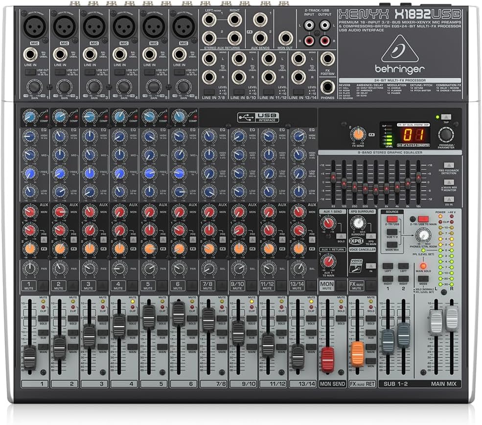 Behringer XENYX X1832USB mixer for direct x-1832 usb und.