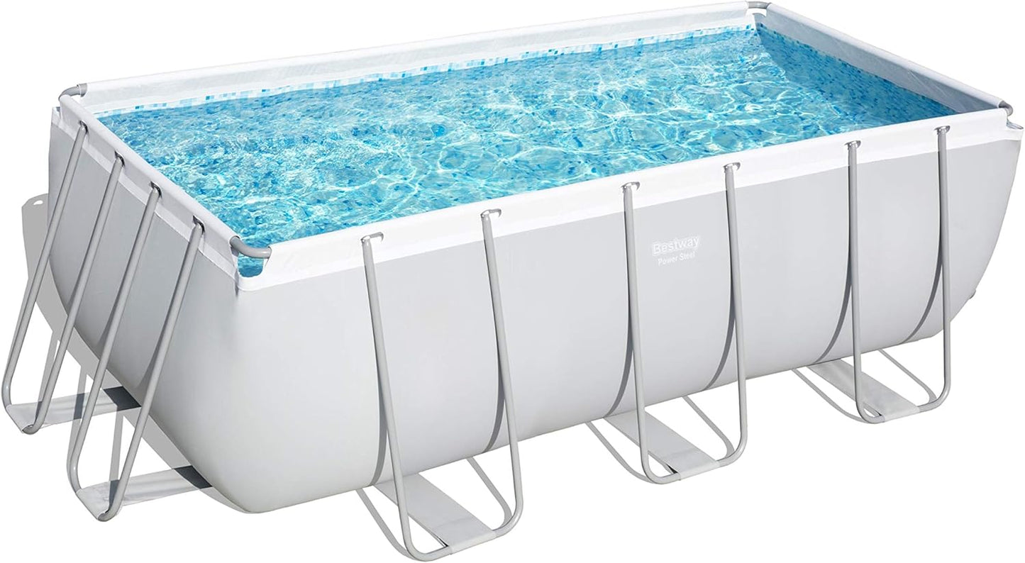 Bestway 56457 - Piscina Desmontable Tubular Power Steel 412x201x122 cm Depuradora de arena de 3.028 litros/hora