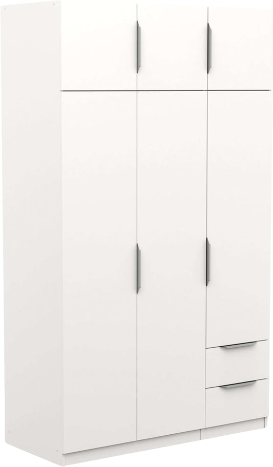 Miroytengo Armario Ghost Grande 6 Puertas y 2 Cajones Color Blanco Mate 203x119 cm