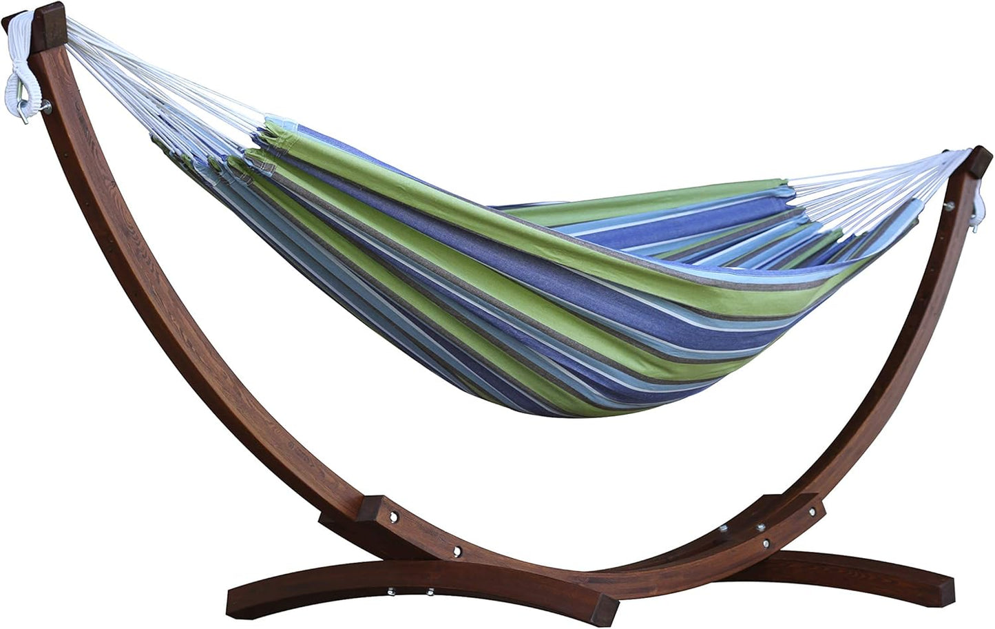 Vivere Hamak, Brązowy/Biały, 254 x 117 x 104 cm