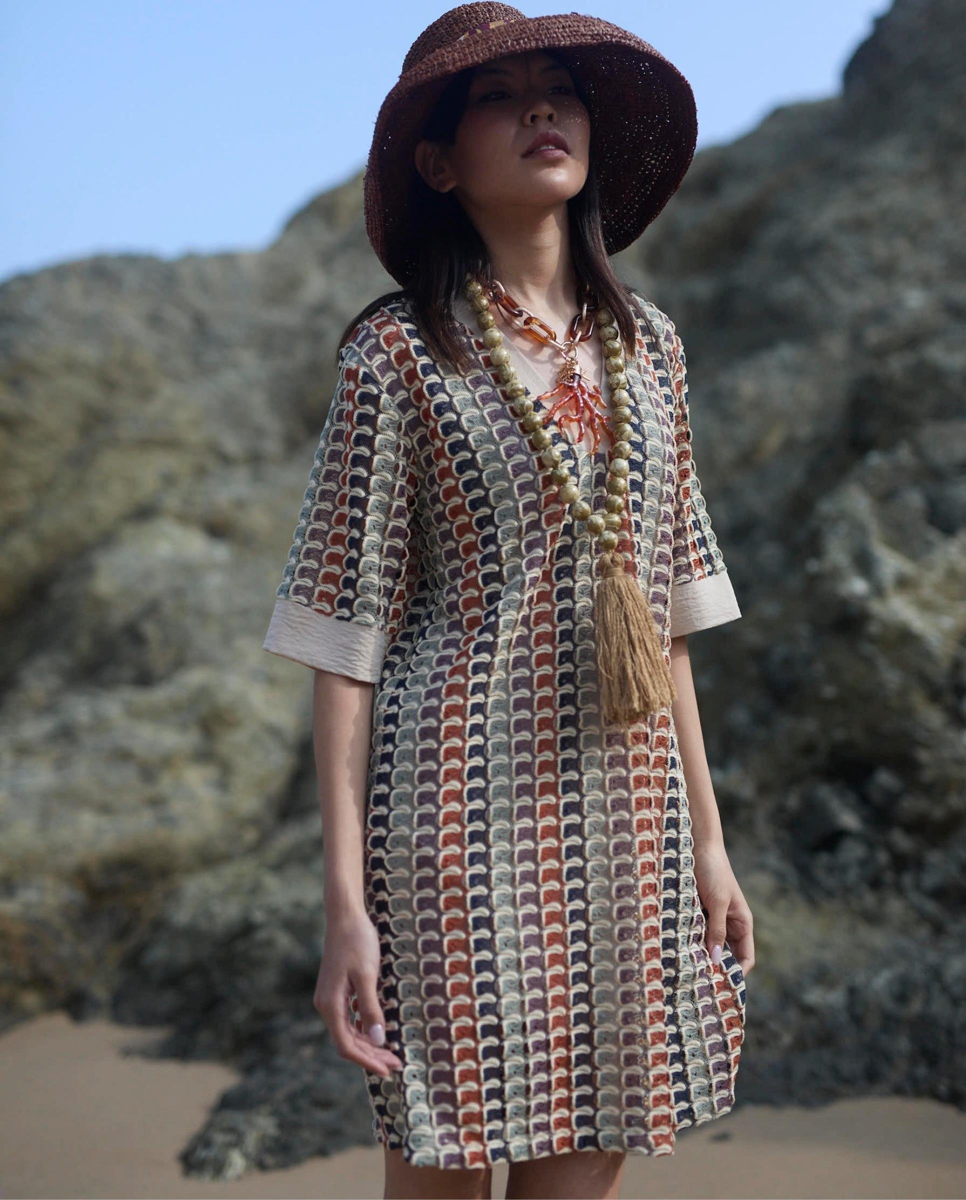 Vestido Crochet Corto SEÑORETTA