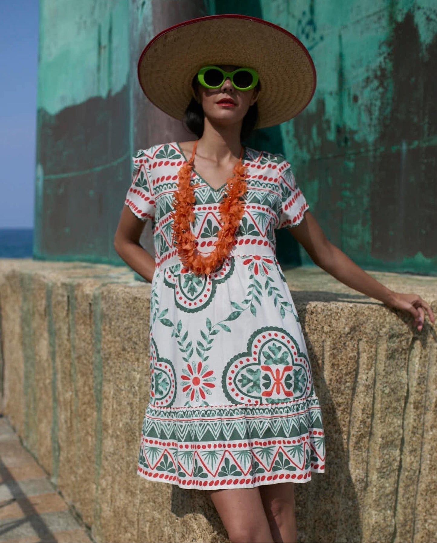 Vestido Corto Estampado SEÑORETTA
