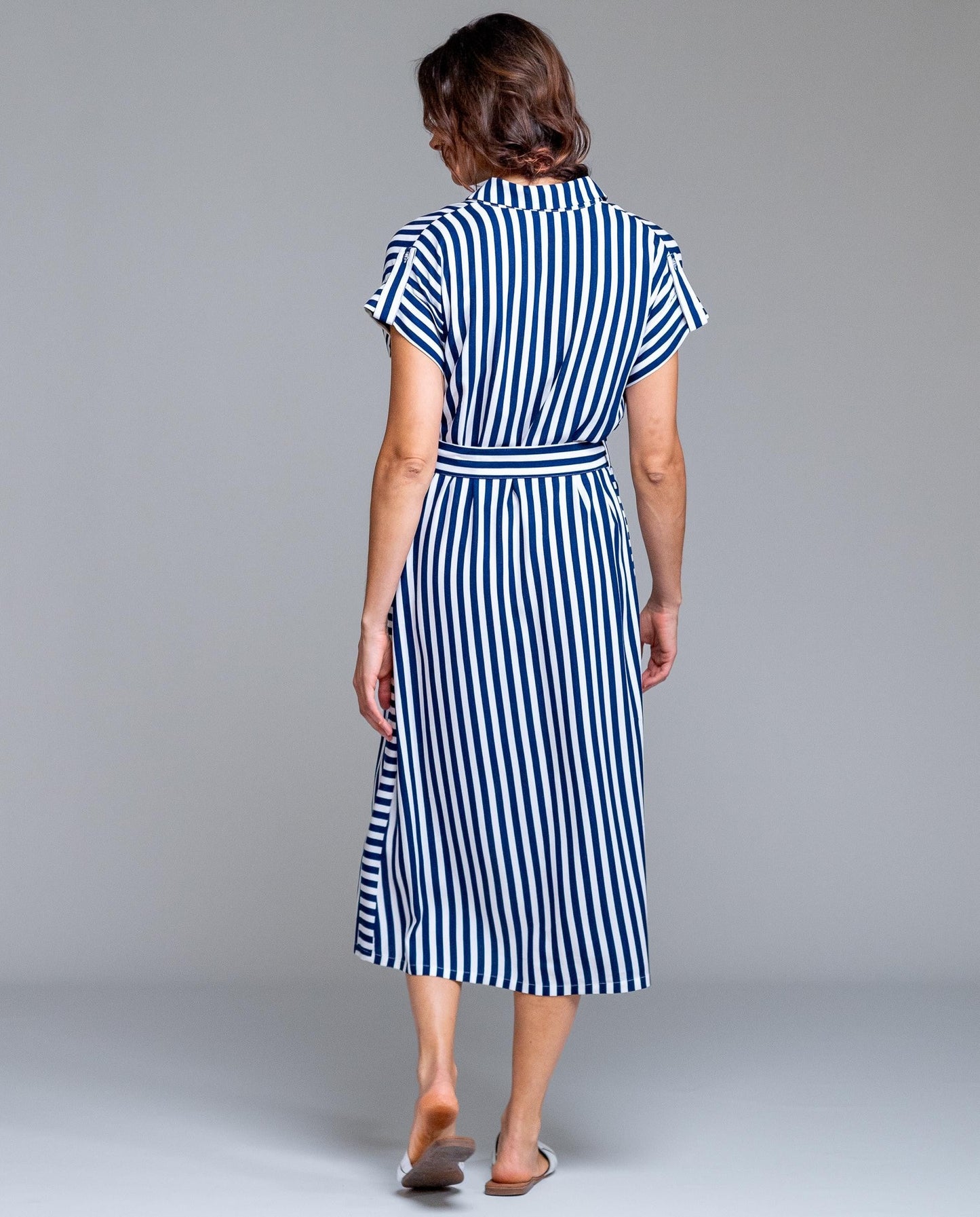 Vestido rayas abierto SEÑORETTA
