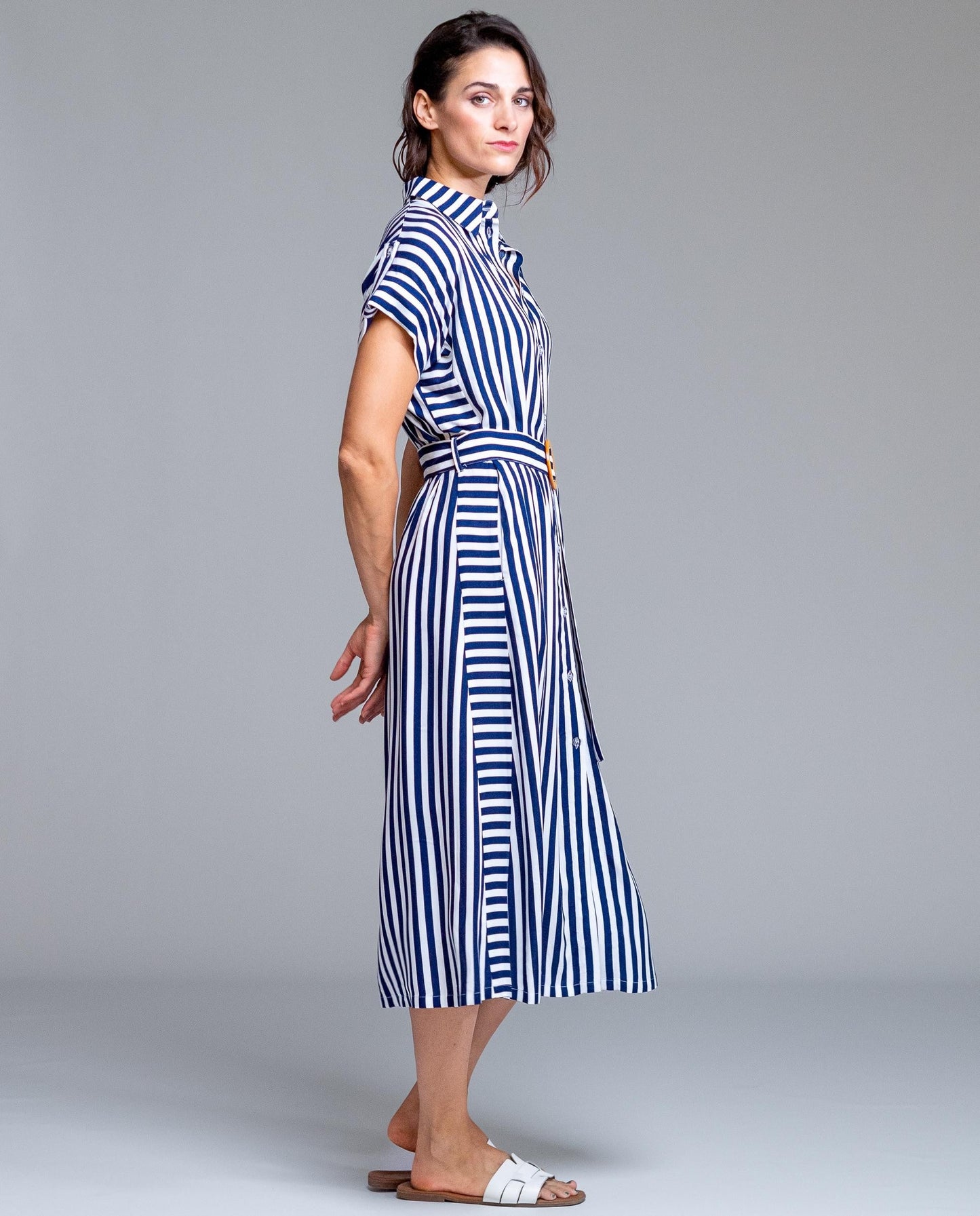 Vestido rayas abierto SEÑORETTA
