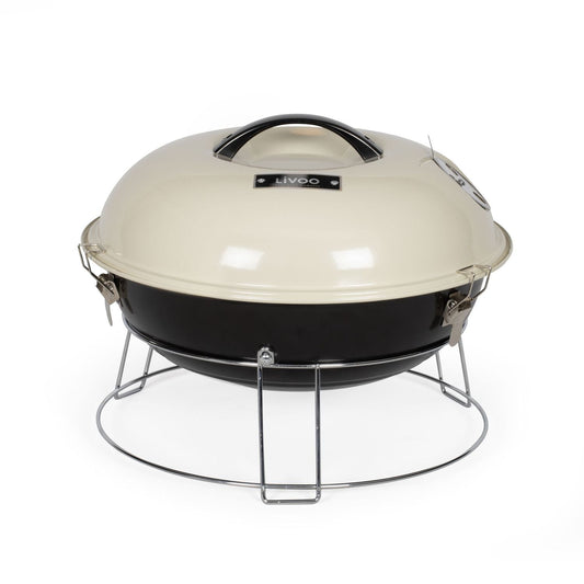 Livoo Barbacoa De Carbón 38cm Beige - Doc301