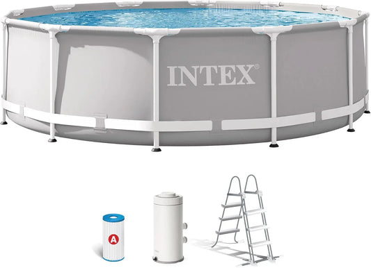 Intex 26720NP - INTEX Prism Frame Round Above Ground Pool with Filter