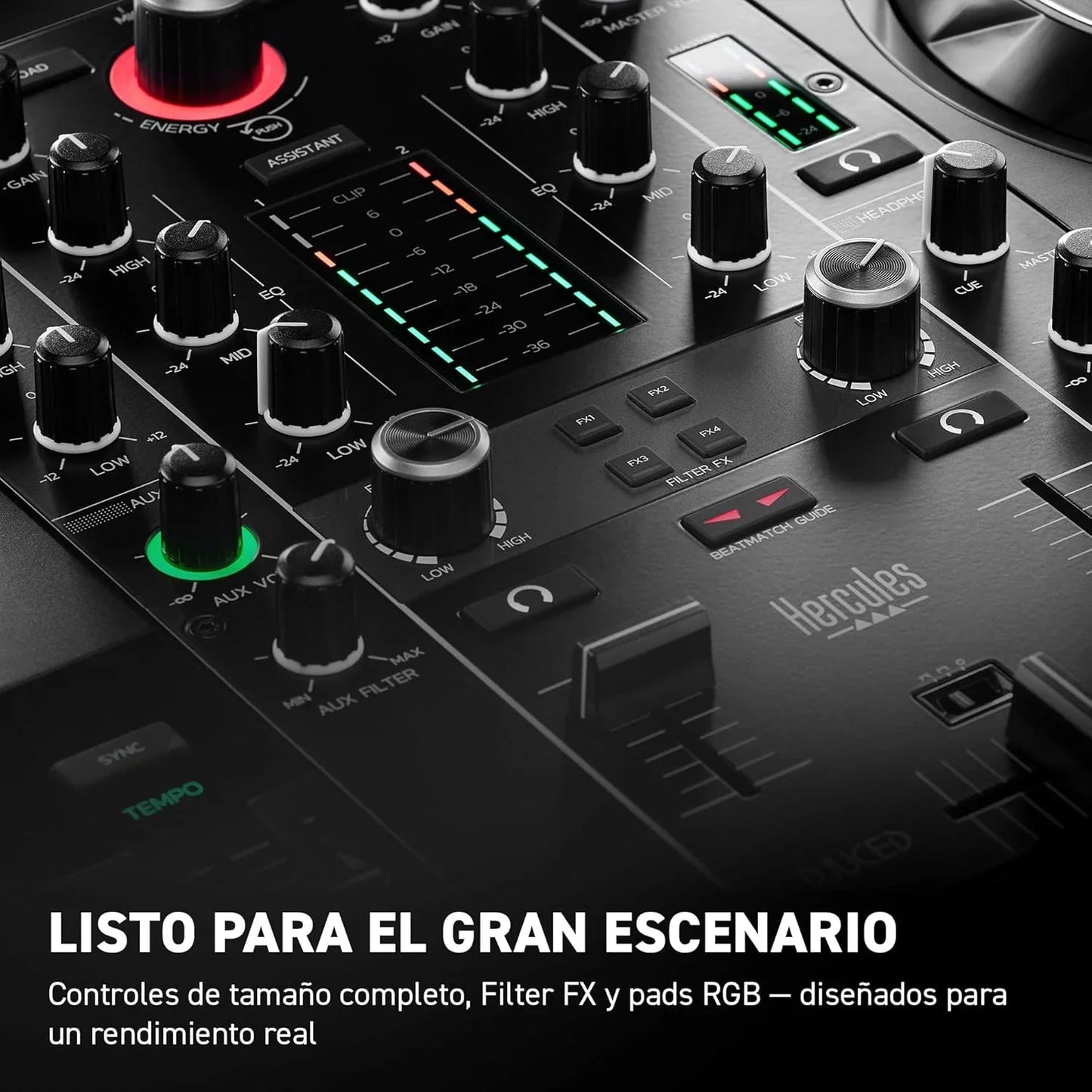 Hercules DJControl Inpulse 500 2 Deck USB DJ Controller for Serato DJ Lite and DJUCED