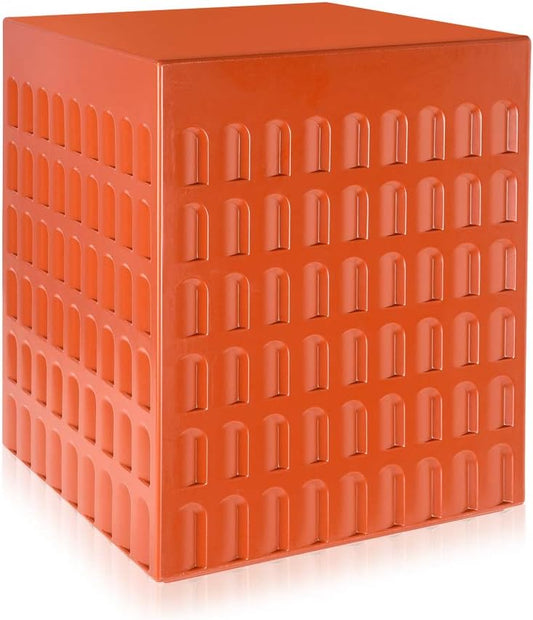 Kartell - Taburete, color Rojo Tierra, 36 x 45 x 36 cm