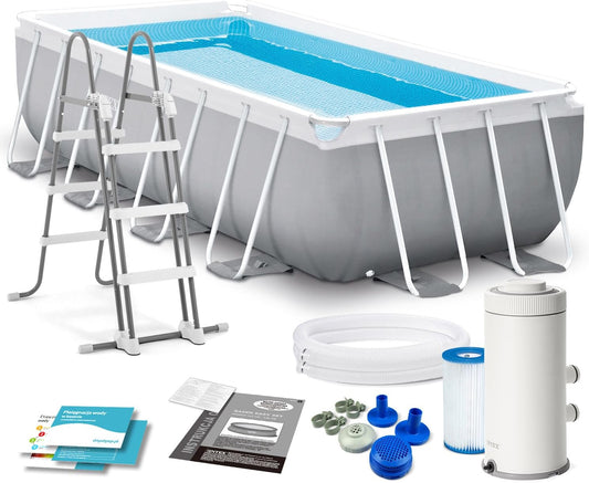 Intex 4M X 2M X 1M Prism Frame Rectangular Pool Set