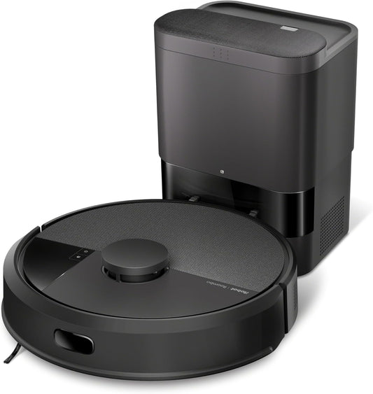 iRobot Roomba 105 Combo y Base AutoEmpty con autovaciado de 75 días, Aspirador y friegasuelos, Clearview LiDAR, 7000Pa,120 mins, SmartScrub, Evita obstáculos,Recarga y reanuda,App, 3 Modos Limpieza_N