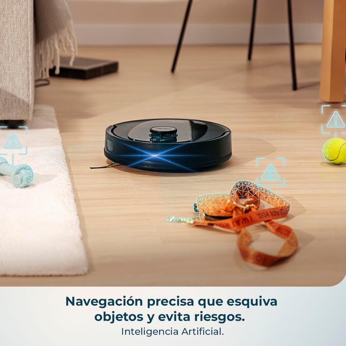 Cecotec Robot Aspirador y Friegasuelos con Base de Autovaciado e IA Conga Y80 X-Treme. Navegación Láser e Inteligencia Artificial, 13000Pa, Base de 2.5L, Autonomía hasta 220m², Control App 3.0