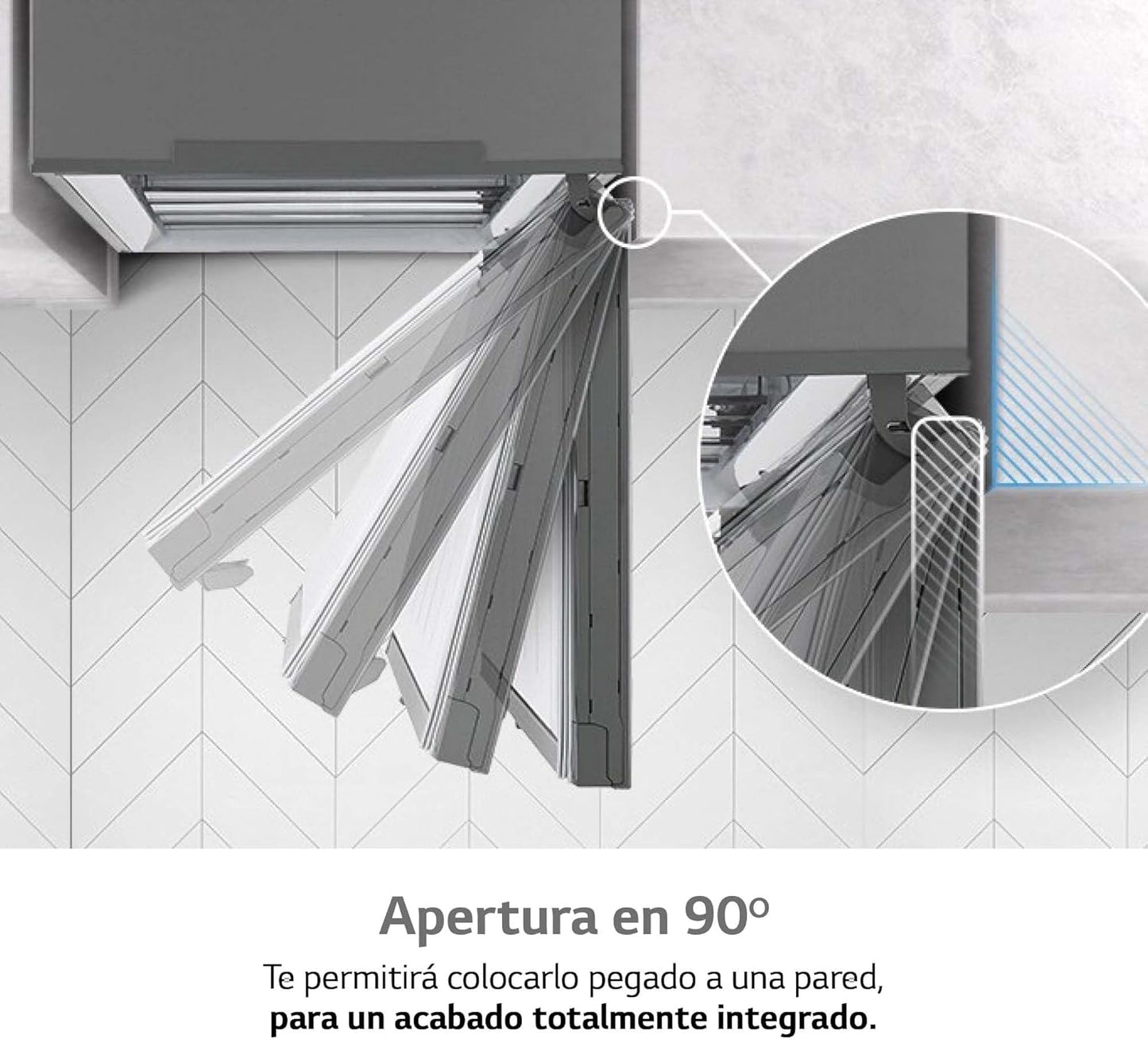 GFT41PZGSZ - Congelador No Frost Total, 1 Puerta, Compresor Smart Inverter, de 355 L y 186 cm, Congelador Vertical con Funcion de Congelacion Rapida, Color Inox