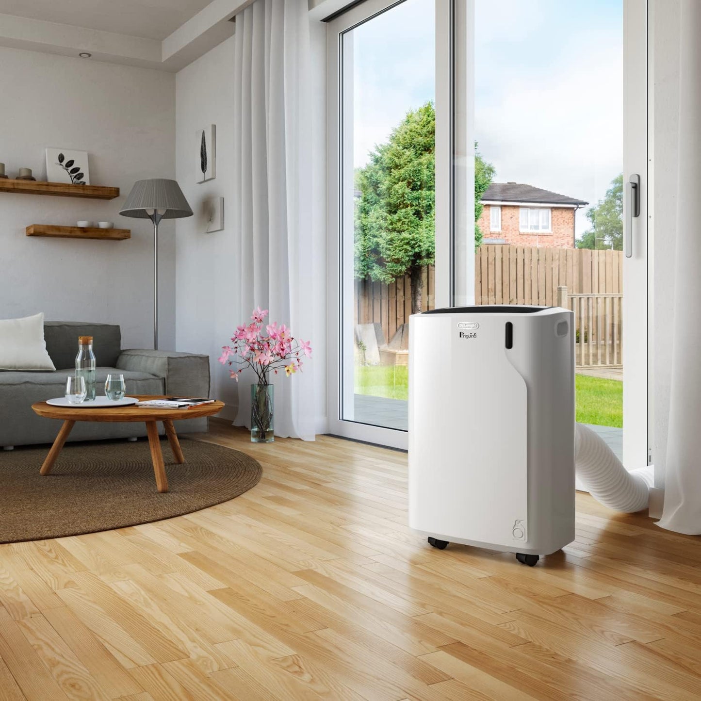Pinguino PAC EM90K SILENT Aire Acondicionado Portátil 9.800 BTU/h, 2.5 kW, hasta 85m³, Función Deshumidificador y Ventilación
