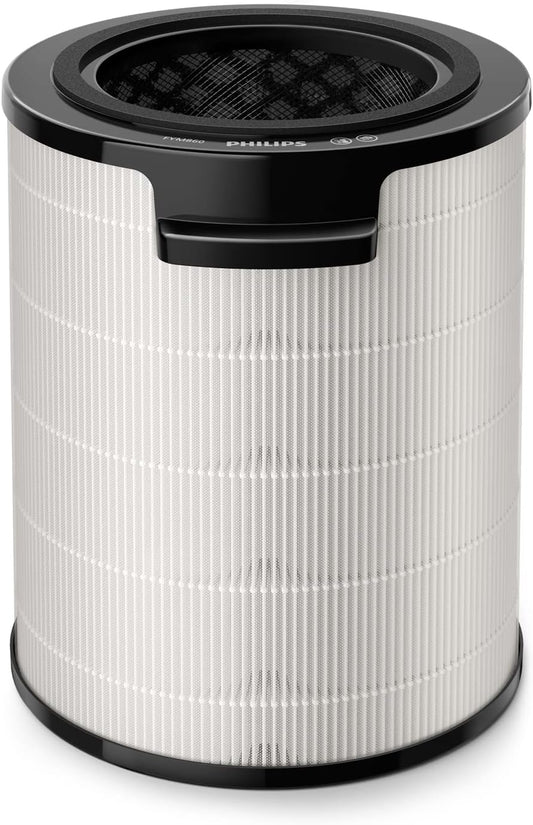 Philips Air Performer 3w1 - wentylator, oczyszczacz powietrza i grzejnik, Filtr NanoProtect HEPA, Usuwa alergeny, wirusy, bakterie, zapachy i 99,97% pyłków z powietrza, Cichy, Kolor Szary (AMF870/15)