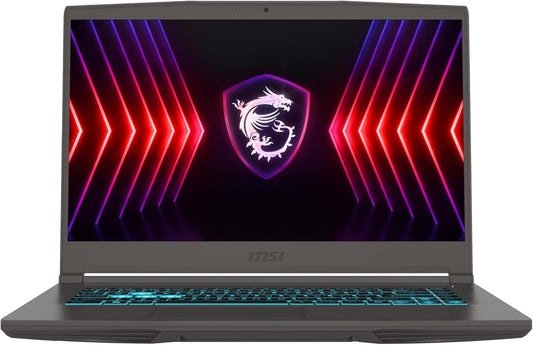 MSI Thin 15 B12UC-1842XES - Ordenador portátil de 15.6" Full HD (Intel Core i5-12450H, 16GB RAM, 512GB SSD, NVIDIA RTX 3050, Sin Sistema operativo) Color Gris - Teclado QWERTY español