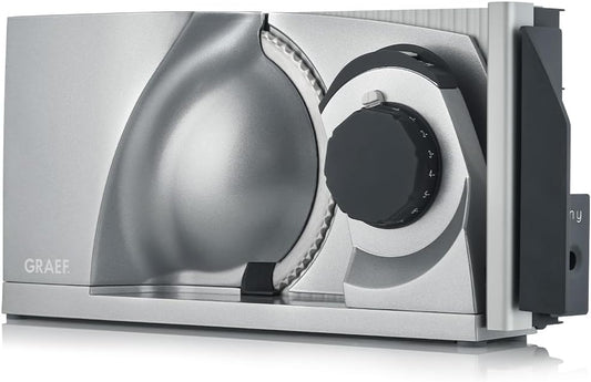 GRAEF MYtiny MT1000 - Cortadora plegable, 170 W, cuchilla Ø170 mm, metálica, corte 0-15 mm, pan, compacta, Made in Germany, plata