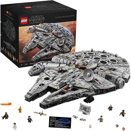 Star Wars Millennium Falcon, Maqueta de Construcción para Adultos de la Nave Estelar de Han Solo con Mini Figuras Chewbacca, Leia y C-3PO, Regalo Coleccionable para Hombres, Mujeres y Fans 75192