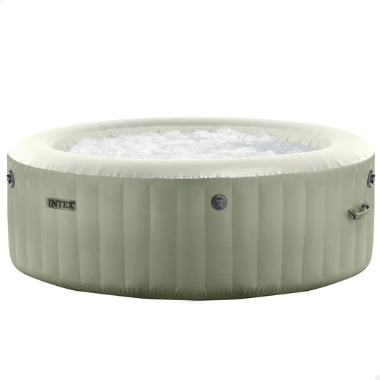 Intex Greywood Deluxe Circular Inflatable SPA, 6 People, Ø216x71, Heater, 170 Air Outlets, Wireless Control Panel App, Filter S2 Cleaner, Salt Chlorinator, Accessories Included (55101)