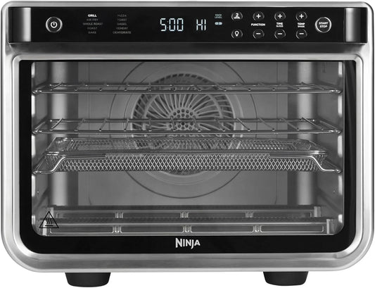 Ninja Foodi 10-in-1 Multifunction Oven, Portable Mini Oven for Countertops and Work Surfaces, 10 Cooking Functions, Air Fry, Roast, Grill, Bake and More, Silver and Black, DT200EU