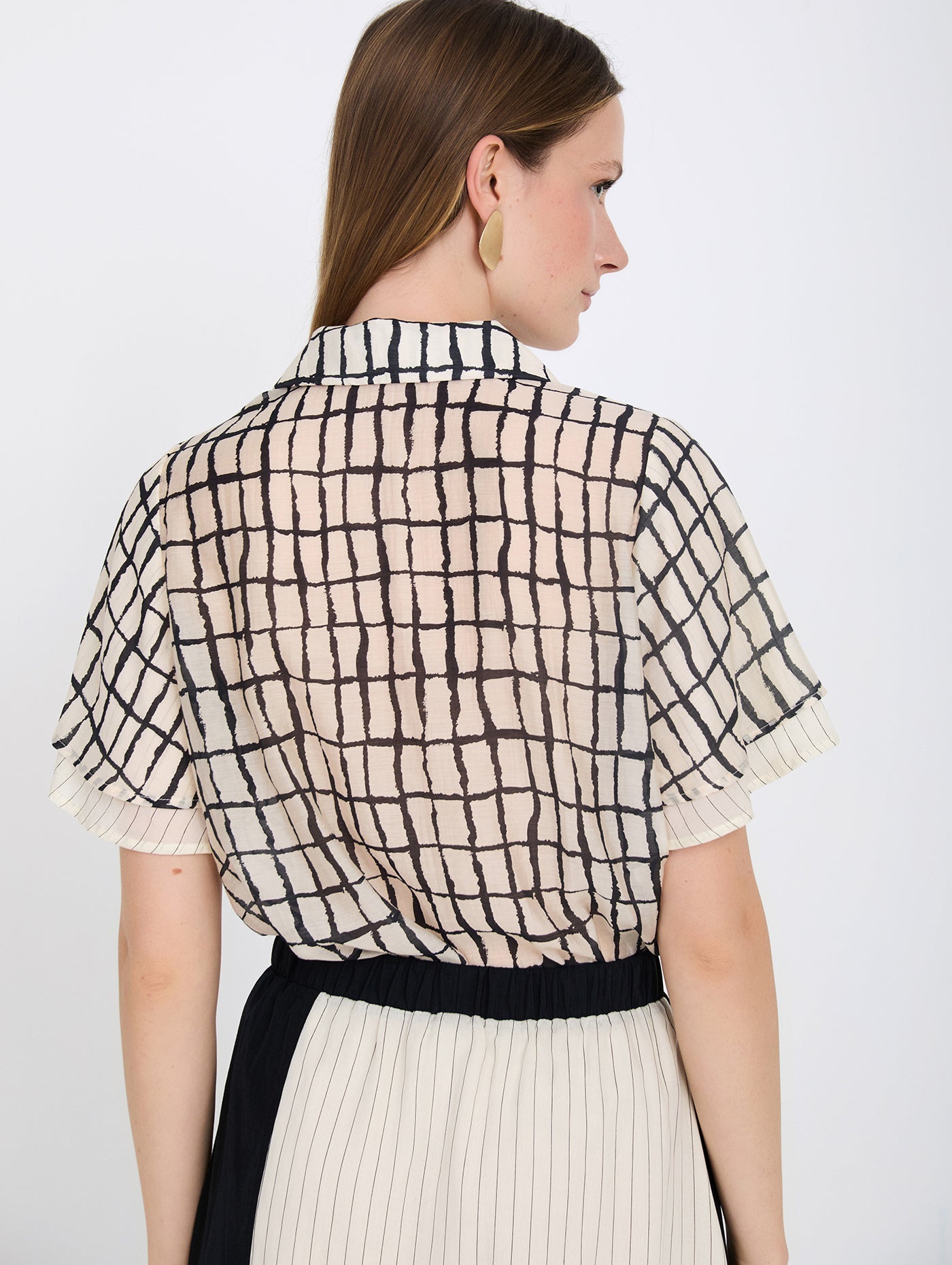 Camisa Cuadros Negra SKATIE
