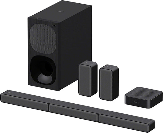 Sony HT-S40R - 5.1 Sound Bar (Home Theater System, Wireless Rear Speakers, 600W, Dolby Digital, Bluetooth, Surround Sound), Black
