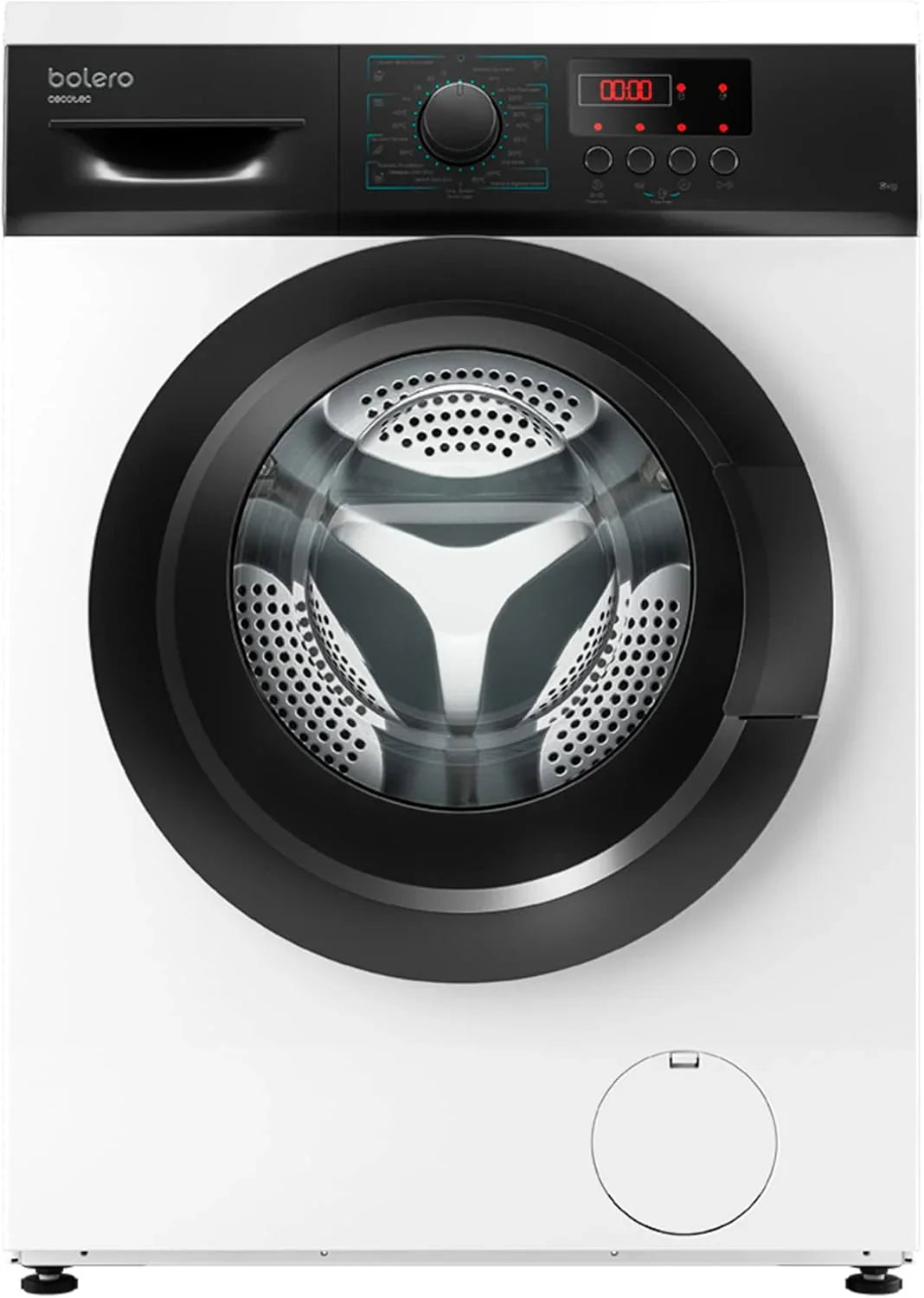 Cecotec Washing machine 6 kg Front Load Bolero DressCode 620 Inverter. 1000RPM, 16 Programs, Low Consumption, Inverter Plus Motor, Steam Function, Pre-Wash, Quick Program 15', Spa Care and Delay Start
