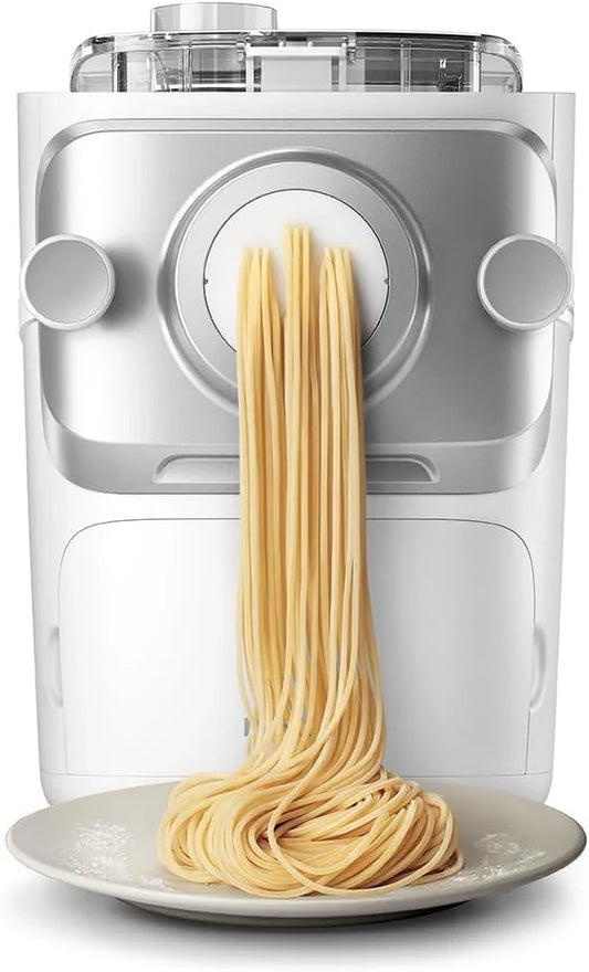 Philips 7000 Series Pasta Maker - ProExtrude Technology, Automatic Weighing, Fully Automatic, 8 Discs for Shaping, Black (HR2665/93)