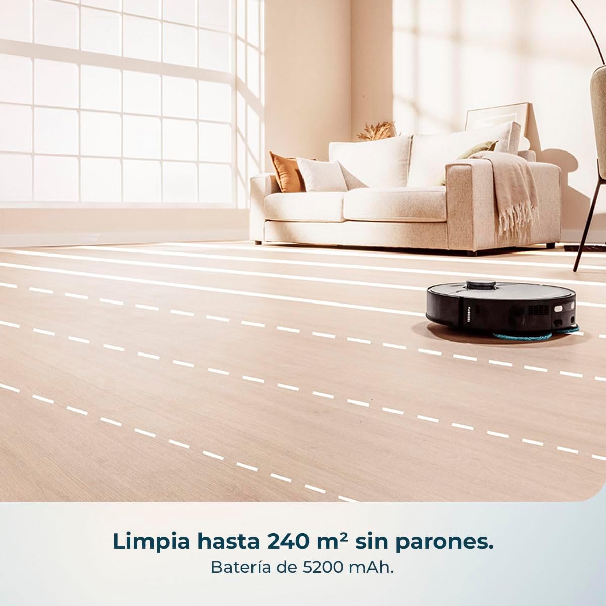 Cecotec Robot Aspirador y Friegasuelos con IA y Base Autovaciado Conga X70. Motor de Succión 15000Pa, Base 4 en 1, Tecnología Láser, Mopas Giratorias, Cepillo Lateral, App y Bluetooth