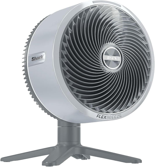 Shark FlexBreeze TableMate Wentylator bezprzewodowy wewnętrzno-zewnętrzny, do 24 godz. pracy, wydajne chłodzenie, zasięg 20 m, cichy, 5 szybkości, oscylacja, zdalne sterowanie, zimowa mgła, FA150EU