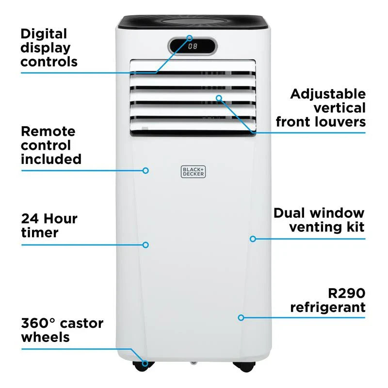 Aire Acondicionado Móvil Inteligente Black+Decker BXAC40025GB 9000 BTU