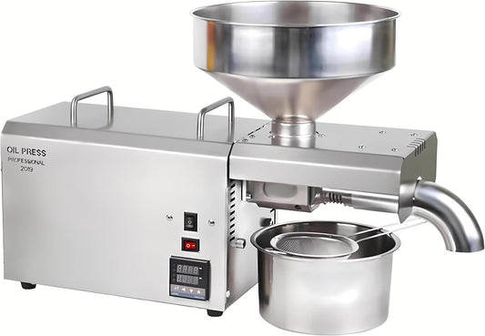 Prensa De Aceite Eléctrica Trituradora De Aceitunas 820 W, Máquina Para Exprimir El Aceite, Temperatura Ajustable 40-240 °c, Automática Trituradora De Aceite, Cacahuetes Commercial1500W