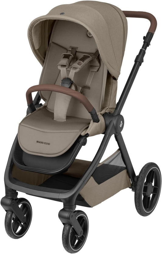 Maxi-Cosi Oxford Cochecito, 0-4 años, 0-22 kg, Plegado compacto, Asiento espacioso, reclinación ergonómica, Suspensión de última generación, 3 reclinaciones, 10 kg Amplia cesta, Twillic Truffle