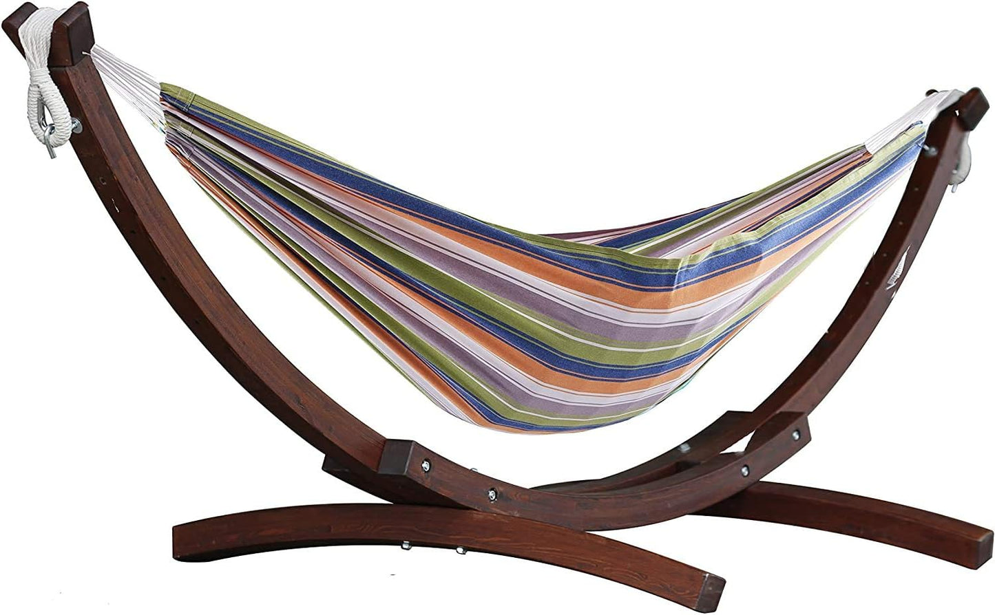 Vivere Hamak, Brązowy/Biały, 254 x 117 x 104 cm
