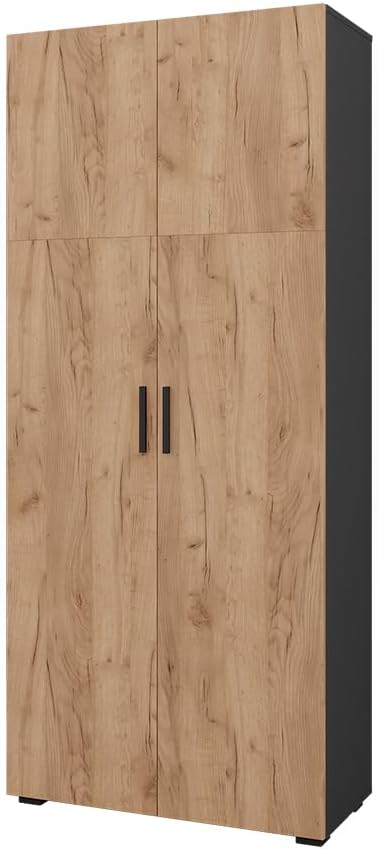Vicco Armario Universal Ingo, Antracita/Roble Dorado, 80 x 183.8 cm