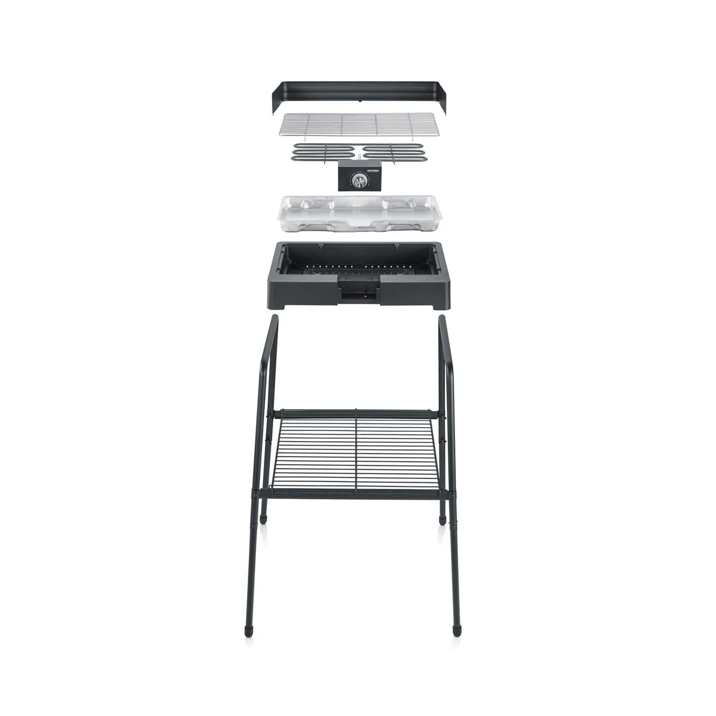Barbacoa Con Patas Negro 2200 W Pg 8566 Severin