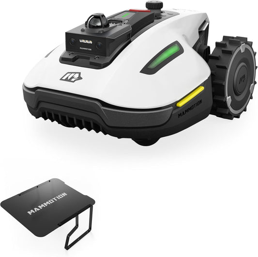 MAMMOTION YUKA mini 2 800 LiDAR Robot koszący bez przewodu obwodowego, rekomendowany 800 m³, LiDAR 360°+ AI Vision, rozpoznawanie ponad 300 przeszkód, DropMow, nachylenie 45%